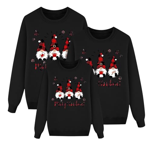 Pull De Noel Famille Femme Homme Enfants Longue - Col Rond C