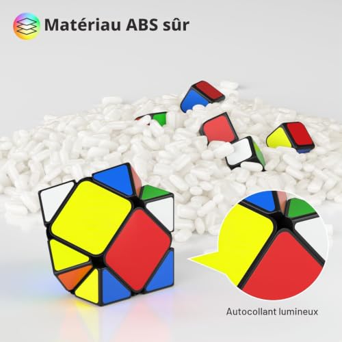 Vdealen Speed Cube Magique 2x2 3x3 2x2x3 Pyramide Megaminx S