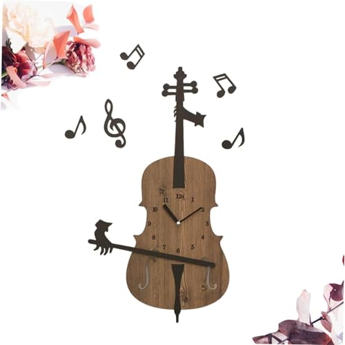 LMYSXAOZ Horloge Murale Violon, décoration Artistique pour l
