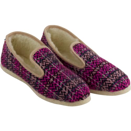 Charentaises chaussons pantoufles hiver pour femmes - En lai