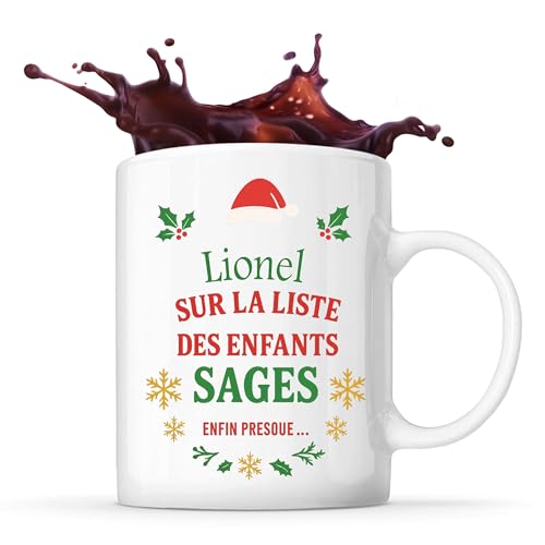 Planetee Mug Lionel Liste des enfants sages - Tasse Original