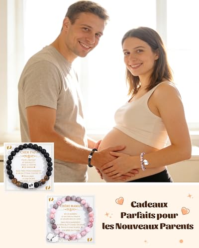 BOCHOI Bracelet Future Parents Cadeau Future Maman Futur Pap