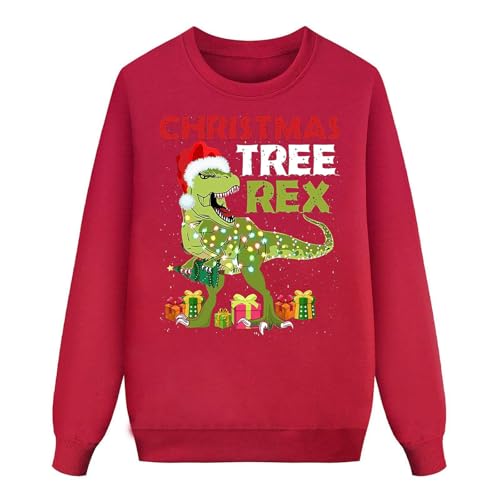 Pull Moche de Noël Dinosaure