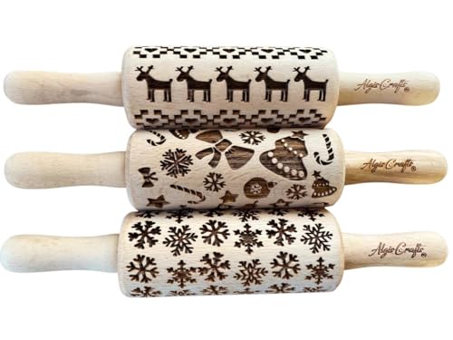 NOËL ensemble de 3 rouleaux à pâtisserie gravé pour vous | R