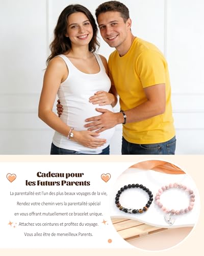 BOCHOI Bracelet Future Parents Cadeau Future Maman Futur Pap