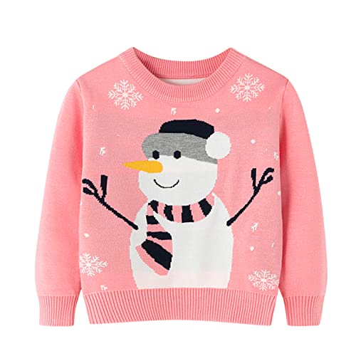 HELLORSOON Pull de Noël pour bébé Fille et bébé garçon Pull 