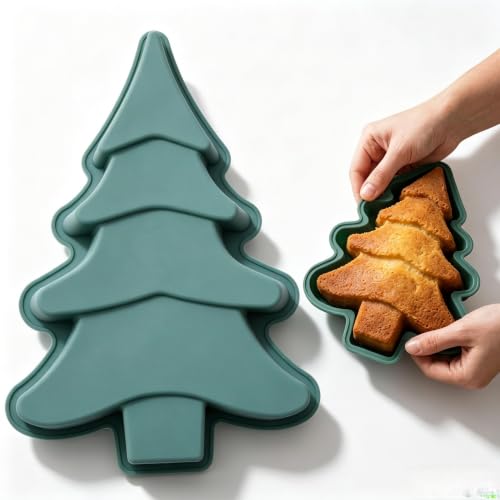 xlwen Moule à Gâteau Sapin de Noël, Moule Gateau Noel Silico