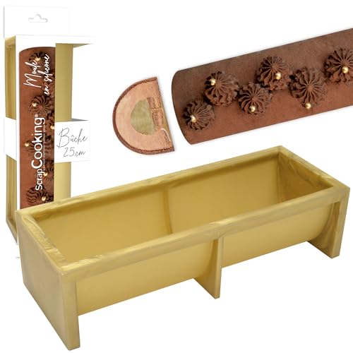 SCRAP COOKING - Moule Silicone Bûche de Noël 25 cm - 2970, D