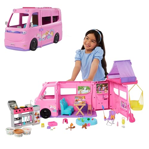 Barbie Dream Camper Coffret, avec accessoires de camping