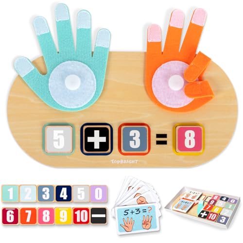 TOP BRIGHT Jouets de Comptage en Bois pour Enfants 3 Ans, Jo