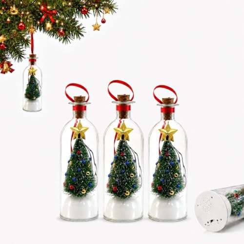 Décoration en verre pour sapin de Noël avec message vocal dans une
