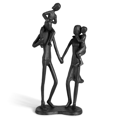 Sziqiqi Cadeau de Mariage Originale pour Couple: Statue de Famille de 4
