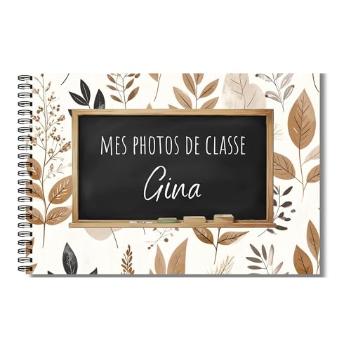 Album Photo de Classe Personnalisé A4 - Thème Feuilles - De