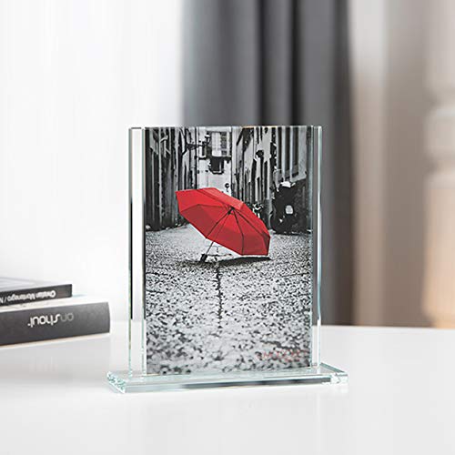 OMODOMO - Cadre Photo en Verre 13x18 cm Fait Main en Italie.