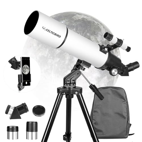 CELTICBIRD Télescope 80 mm, Ouverture 600 mm pour Adultes dé