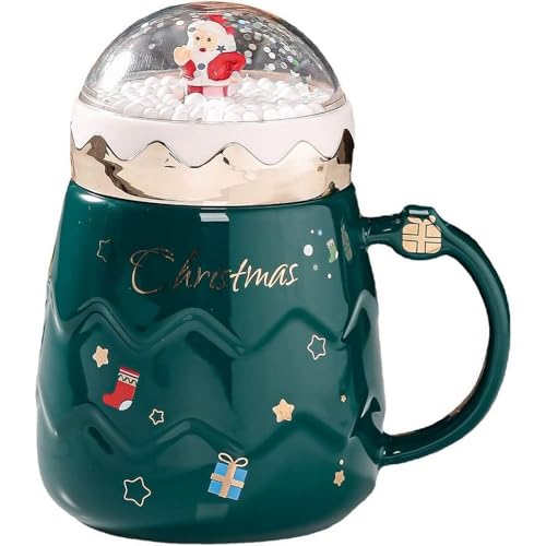 Huiyiwert Jolie tasse de Noël en porcelaine - Tasse à café a