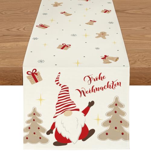 Chemin de Table Noël Beige Festif