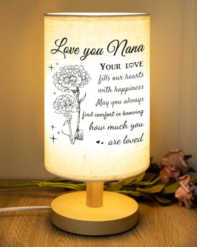 SOUHONEY Cadeau de Noël pour grand-mère, lampe de bureau, décoration d'intérieur, cadeaux longue distance de la part de petite-fille, lampe pour grand-mère, anniversaire, fête des mères, cadeaux pour