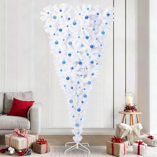 vidaXL Sapin de Noël Artificiel avec 300 LED Blanc 240 cm PV