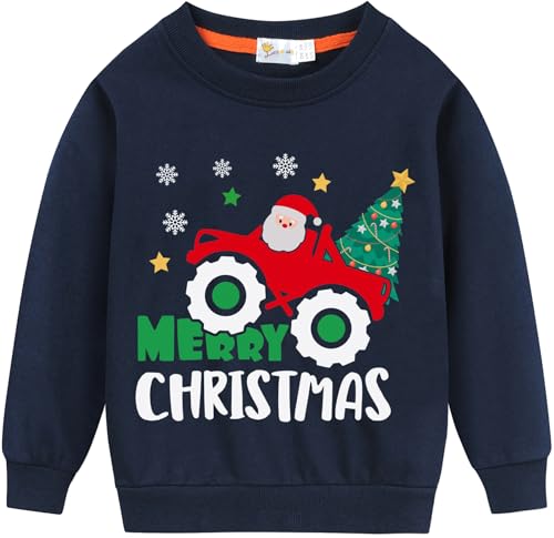 Pull Sweatshirt Noël Enfants Coton