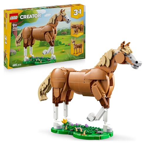 LEGO Creator 3-en-1 Le Beau Cheval - Jouet de Construction -