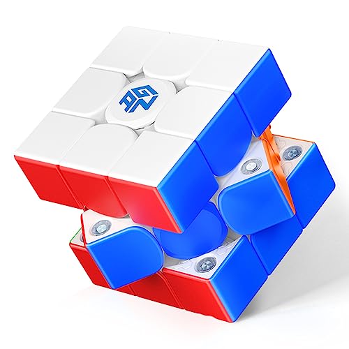 GAN 356ME Cube de Vitesse Magique 3x3 Speed Cube Magnetique 