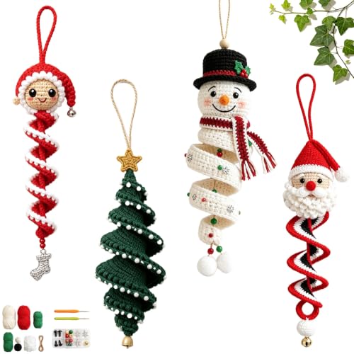 Kit de bricolage d'ornement en spirale de bonhomme de neige 