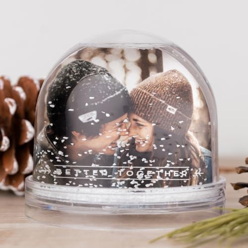 Wanapix | Boule à Neige Personnalisée avec 2 Photos | Cadeau