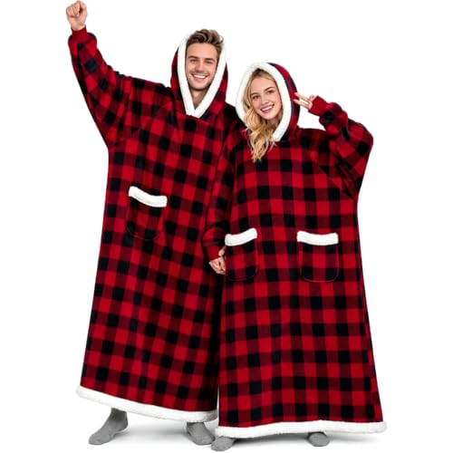 YOULIKE Couverture à capuche extra longue pour hommes et fem