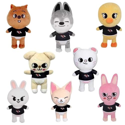 Vuecer Peluche Jouets en Peluche Stray Kids: Ensemble de Pel
