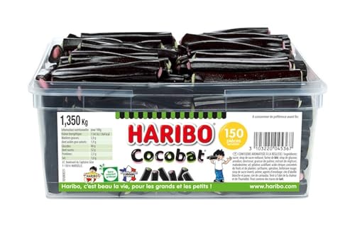 HARIBO - Cocobat - Bonbons Réglisse - Sans Colorants Artific