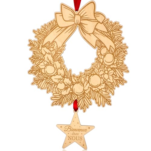 Couronne de Noël Bois Artisanal