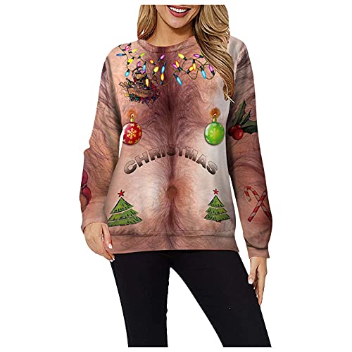 SoLu DAY8 Pull Le Plus Moche De Noel Femme Pas Cher Vetement