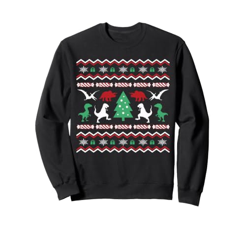 Trex Pull de Noël Moche pour Enfant Amateur de Dinosaures Sw