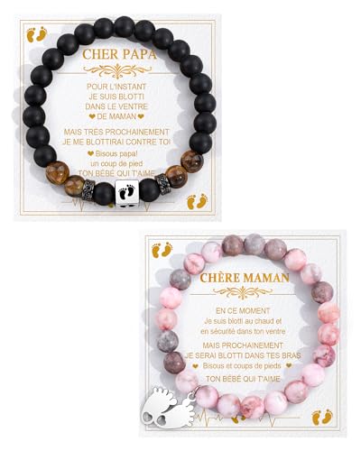 BOCHOI Bracelet Future Parents Cadeau Future Maman Futur Pap