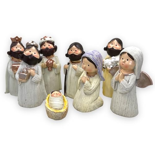 MIJOMA Magnifiques figurines de crèche pour crèche de Noël -