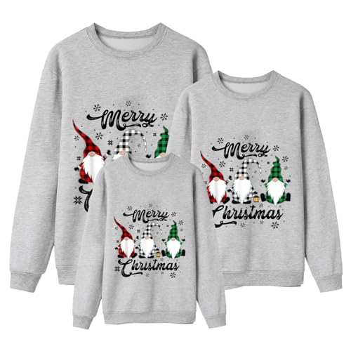 Pull Noel Famille Hiver Chaud Pull de Noel Femme Homme Enfan