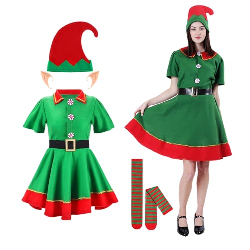Déguisement Elfe Noël Femme Enfant
