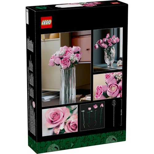 LEGO Botanicals Bouquet de Roses Roses - Set de Construction