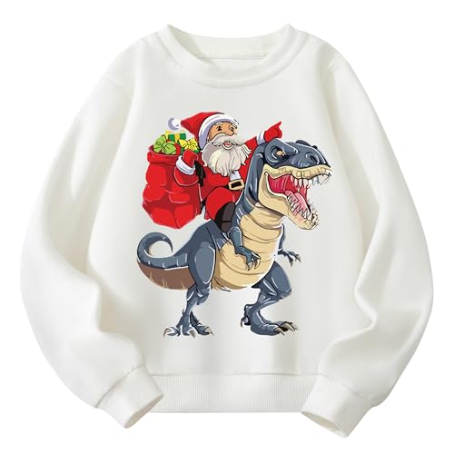Pilipulu Sweat de Noël Enfant Pull Noël Garçon et Fille Coto
