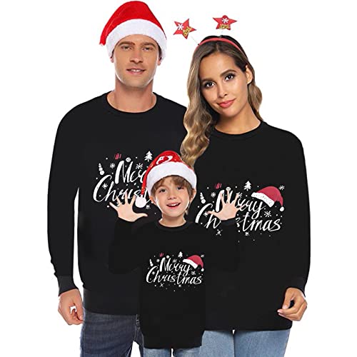 Pull Noël Famille Assortis XL Noir