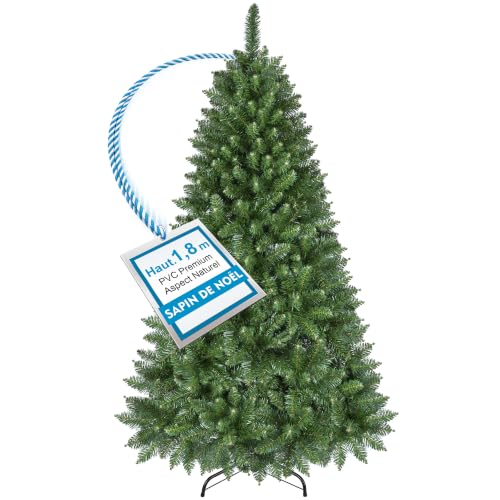 YEAUPE PRO Sapin de Noël Artificiel 180 cm, Touffu et Réalis