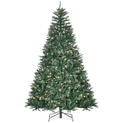 HOMCOM Sapin de Noël Artificiel Lumineux 210 cm 700 LED 2154