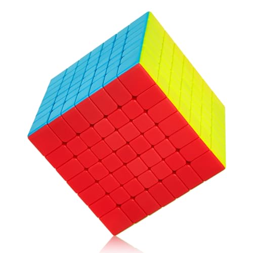 ROXENDA Cube de Vitesse 7X7 Speed Cube, Stickerless Cube Mag