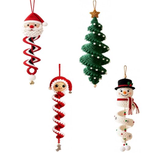 Honrue Sapin de Noel Spirale Livre Crochet, Kit de Bricolage