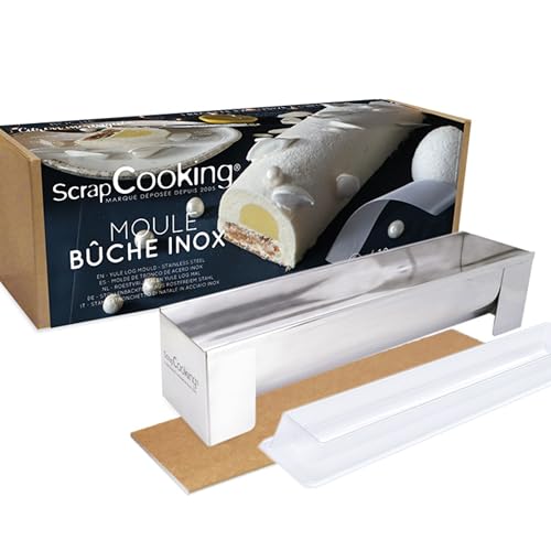 ScrapCooking - Kit Moule Bûche Inox - Gouttière à Bûche en M