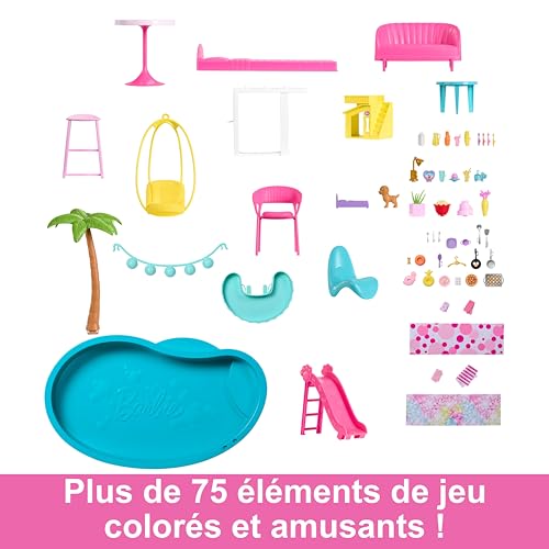 Barbie Coffret Maison de Rêve Poupée Mannequin, Design en Sp
