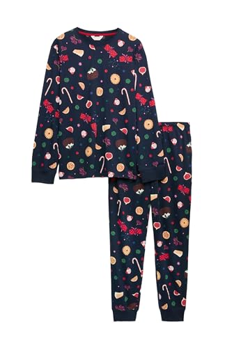 Marks & Spencer Ensemble Pyjama de Noël Pur Coton à Motif go