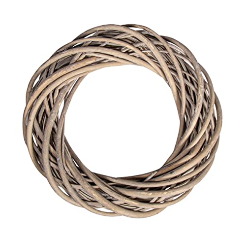 Rayher Couronne en osier balayé, déco de noël, ø 30x7cm, gri