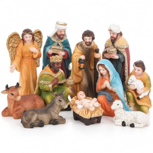 Nordstern Lot de 11 figurines pour crèche de Noël